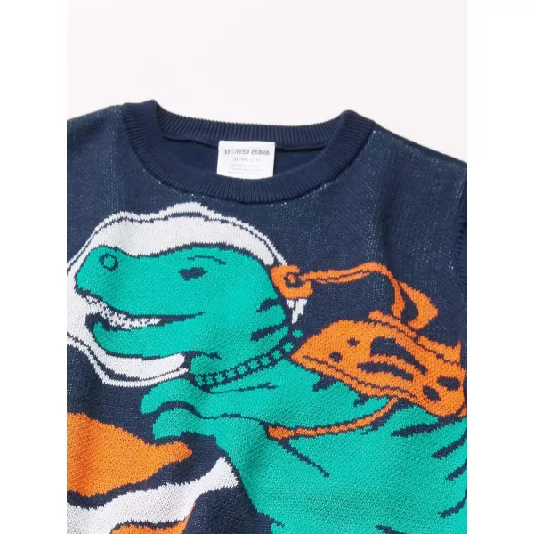 Amazon Essentials Boys and Toddlers Pullover Crew Sweater Previously Spotted ZebraSpaceDinosaur