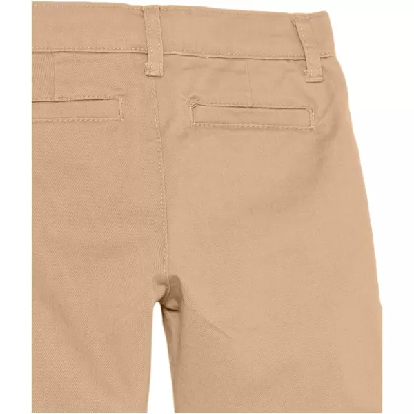 Amazon Essentials Boys and Toddlers Uniform Woven FlatFront Shorts Wrinkle Resistant Pack of 33 Khaki Tan
