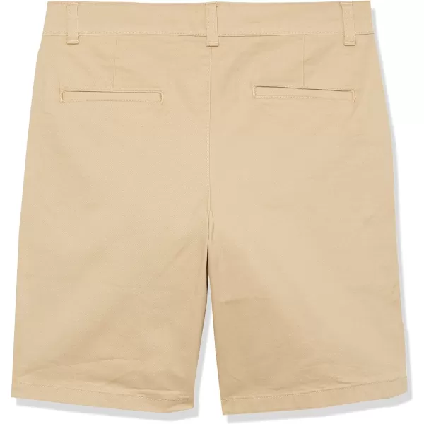Amazon Essentials Boys and Toddlers Uniform Woven FlatFront Shorts Wrinkle Resistant Pack of 33 Khaki Tan