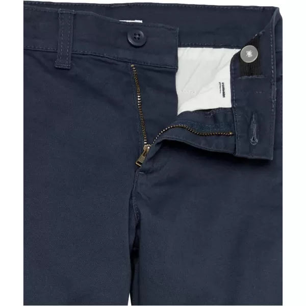 Amazon Essentials Boys and Toddlers Uniform Woven FlatFront Shorts Wrinkle Resistant Pack of 33 Navy