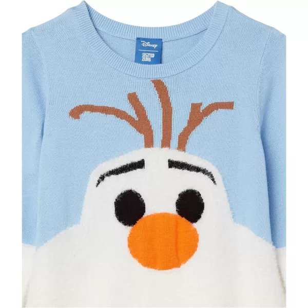 Amazon Essentials Disney  Marvel  Star Wars  Frozen  Princess Girls and Toddlers Sweater DressesFrozen 2 Olaf