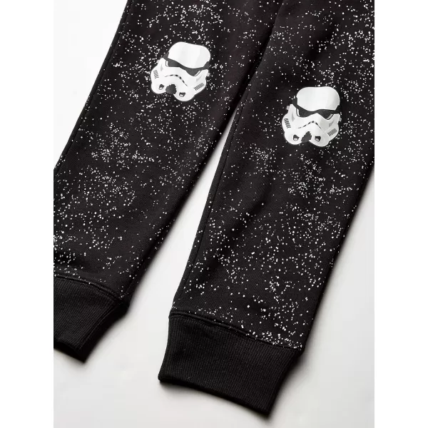 Amazon Essentials Disney  Marvel  Star Wars Boys and Toddlers Fleece Jogger Sweatpants Pack of 2BlackGrey Star Wars Space