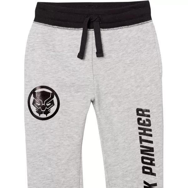 Amazon Essentials Disney  Marvel  Star Wars Boys and Toddlers Fleece Jogger Sweatpants Pack of 2Marvel Black Panther