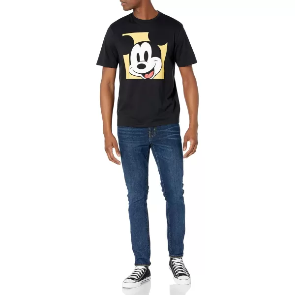 Amazon Essentials Disney  Marvel  Star Wars Mens Crewneck TShirts Available in Big amp Tall Pack of 2BlackWhite Mickey and Friends