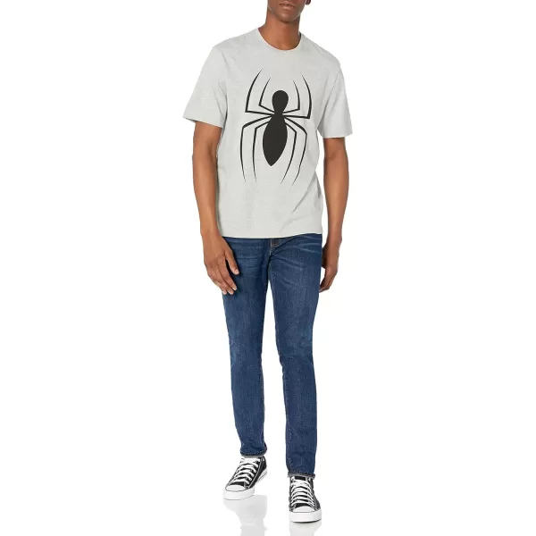 Amazon Essentials Disney  Marvel  Star Wars Mens Crewneck TShirts Available in Big amp Tall Pack of 2Marvel Spiderman