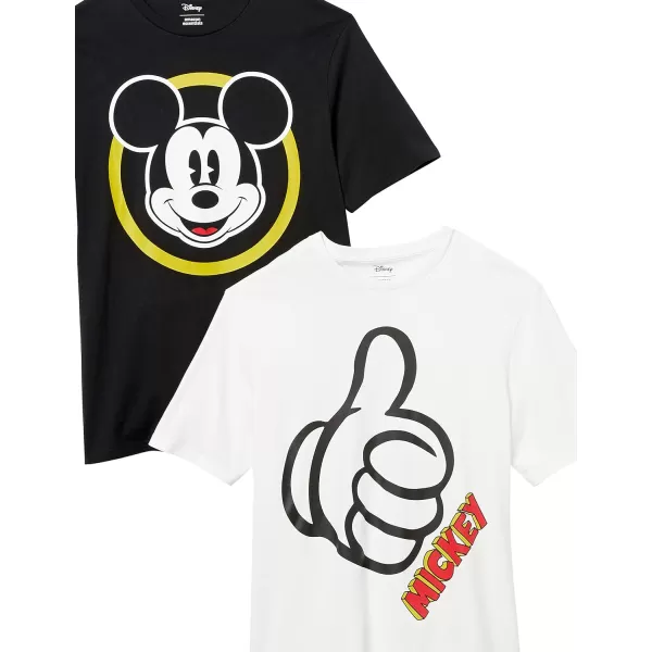 Amazon Essentials Disney  Marvel  Star Wars Mens Crewneck TShirts Available in Big amp Tall Pack of 2Mickey Classic