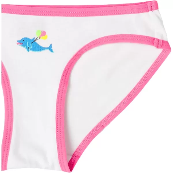 Amazon Essentials Girls Bikini Underwear Multipacks14 MulticolorDolphinParty