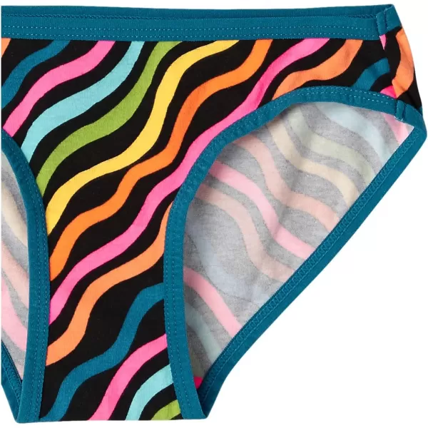 Amazon Essentials Girls Bikini Underwear Multipacks14 MulticolorForestRainbowSun