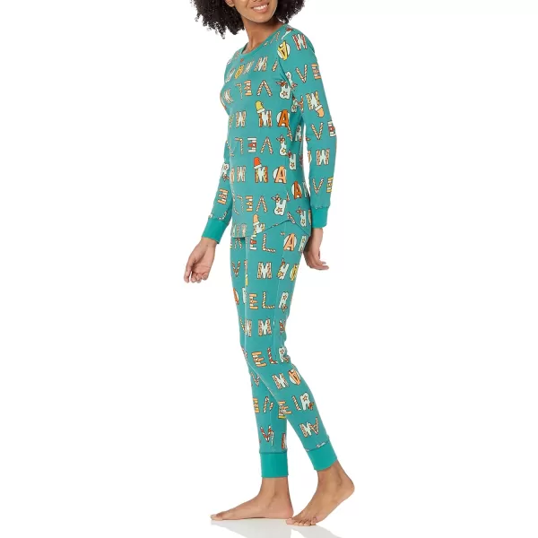 Amazon Essentials Marvel Family Matching Pajama Sleep SetsAdult Festive Marvel  Womens Snug Fit