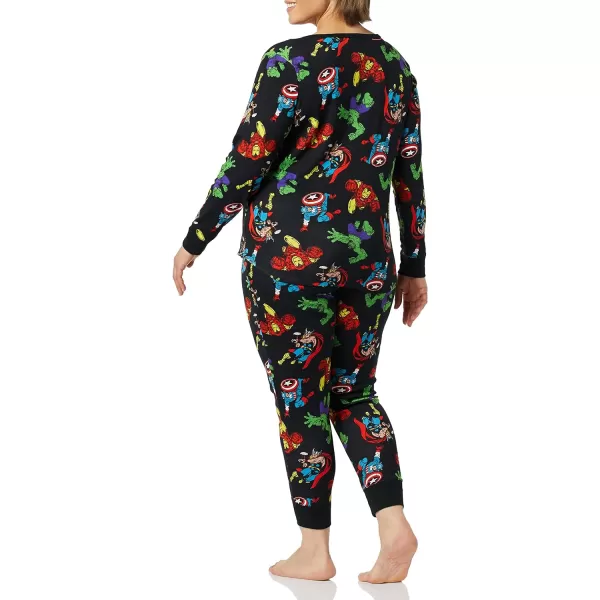 Amazon Essentials Marvel Family Matching Pajama Sleep SetsAdult Marvel Avengers  Womens Snugfit