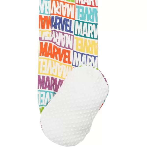 Amazon Essentials Marvel Family Matching Pajama Sleep SetsKids amp Baby Marvel Holiday Bricks  Footed Sleeper