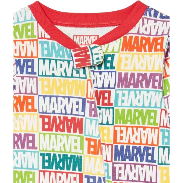 Amazon Essentials Marvel Family Matching Pajama Sleep SetsKids amp Baby Marvel Holiday Bricks  Footed Sleeper