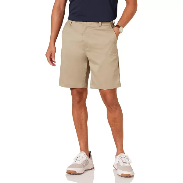 Amazon Essentials Mens ClassicFit Stretch Golf Short Available in Big  TallKhaki Brown