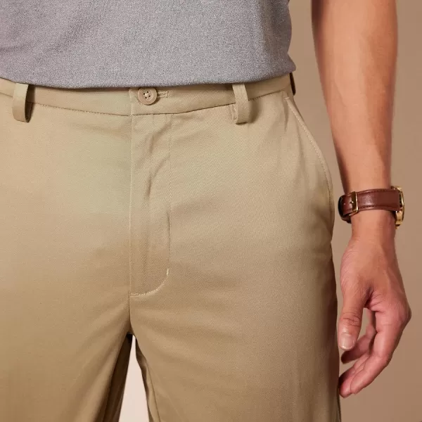 Amazon Essentials Mens ClassicFit Stretch Golf Short Available in Big  TallKhaki Brown