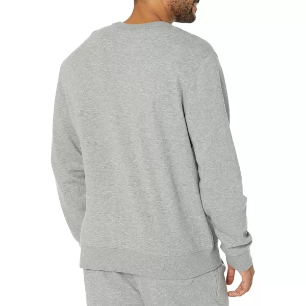 Amazon Essentials Mens Lightweight LongSleeve French Terry Crewneck Sweatshirt Available in Big amp TallGrey Heather