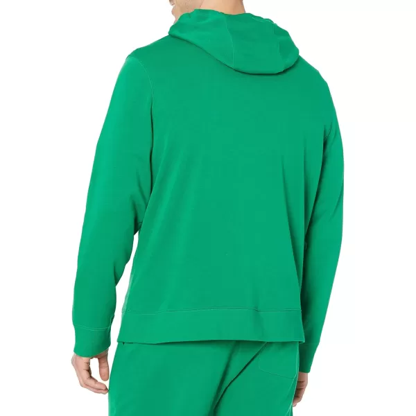 Amazon Essentials Mens Lightweight LongSleeve French Terry Hooded Sweatshirt Available in Big amp TallGreen