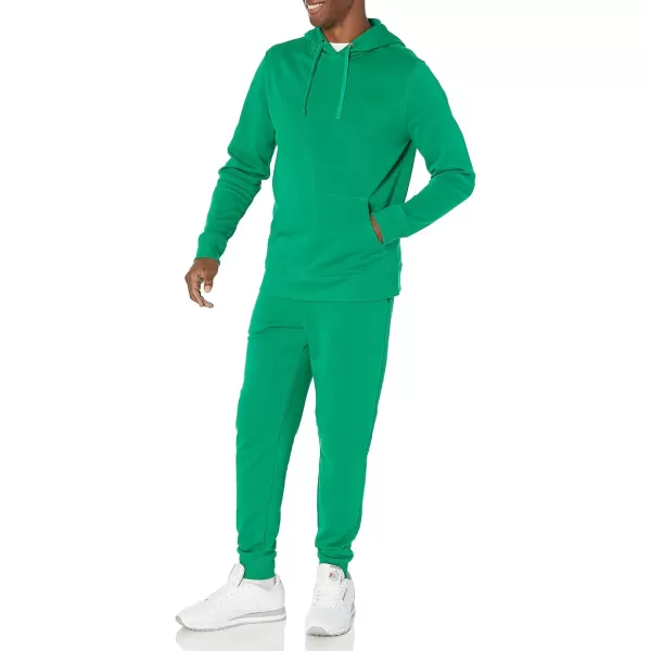 Amazon Essentials Mens Lightweight LongSleeve French Terry Hooded Sweatshirt Available in Big amp TallGreen