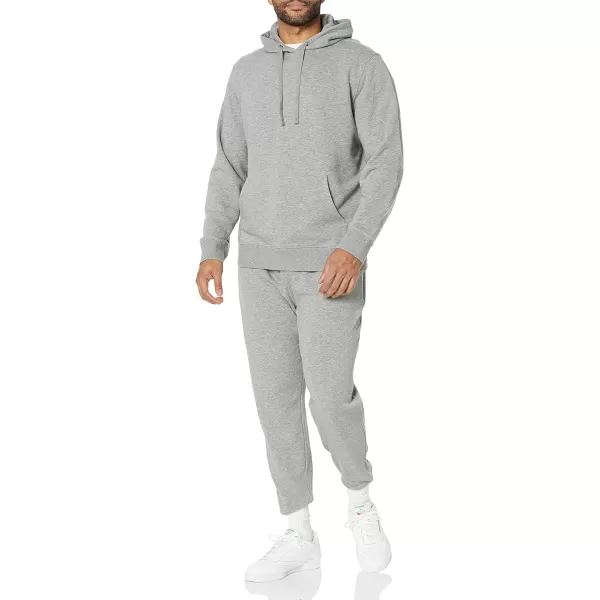 Amazon Essentials Mens Lightweight LongSleeve French Terry Hooded Sweatshirt Available in Big amp TallGrey Heather