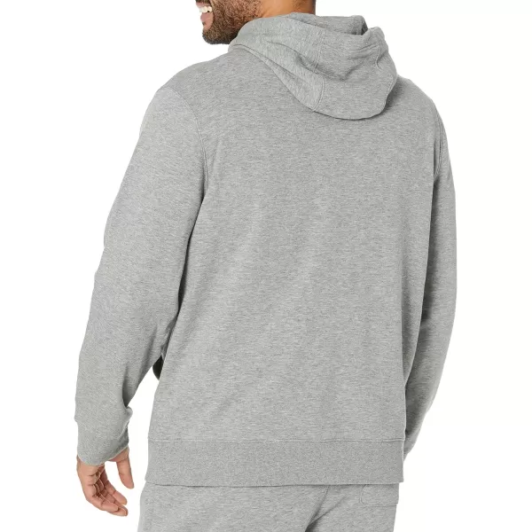 Amazon Essentials Mens Lightweight LongSleeve French Terry Hooded Sweatshirt Available in Big amp TallGrey Heather