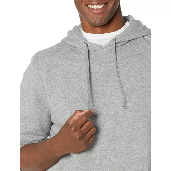 Amazon Essentials Mens Lightweight LongSleeve French Terry Hooded Sweatshirt Available in Big amp TallGrey Heather