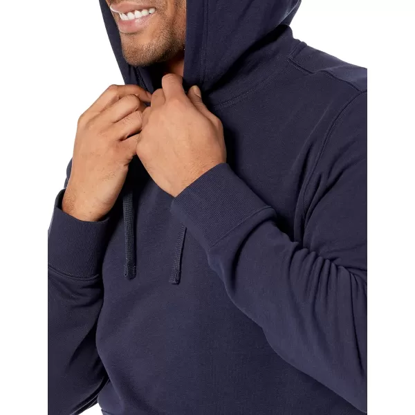 Amazon Essentials Mens Lightweight LongSleeve French Terry Hooded Sweatshirt Available in Big amp TallNavy