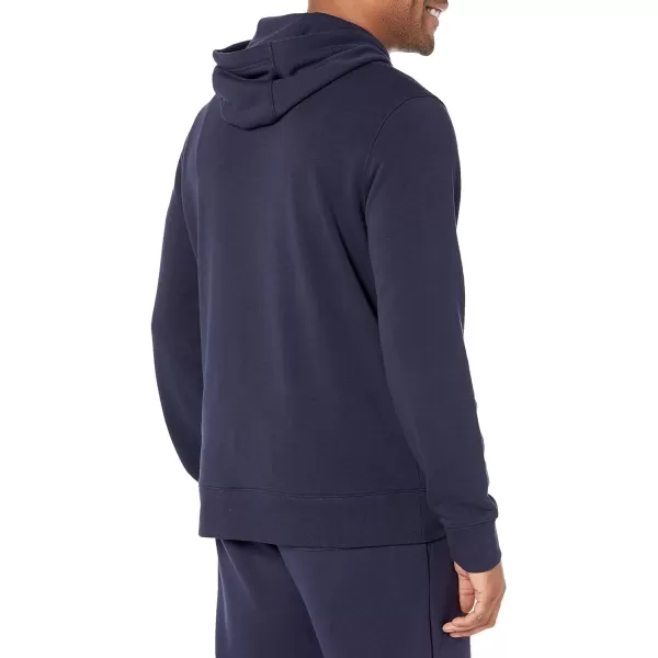 Amazon Essentials Mens Lightweight LongSleeve French Terry Hooded Sweatshirt Available in Big amp TallNavy