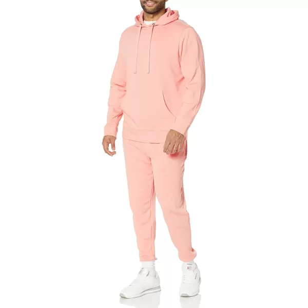 Amazon Essentials Mens Lightweight LongSleeve French Terry Hooded Sweatshirt Available in Big amp TallPeach