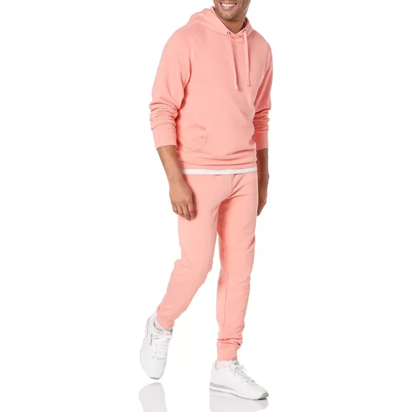Amazon Essentials Mens Lightweight LongSleeve French Terry Hooded Sweatshirt Available in Big amp TallPeach