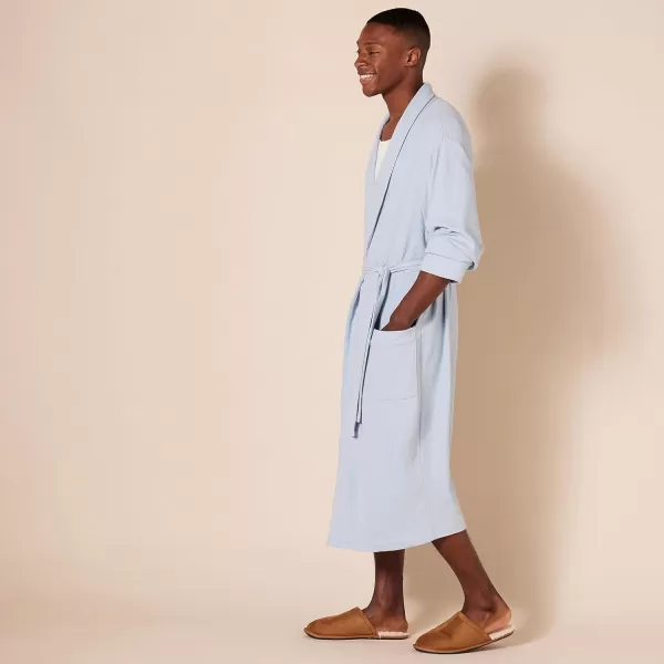 Amazon Essentials Mens Lightweight Waffle Robe Available in Big amp TallDusty Blue