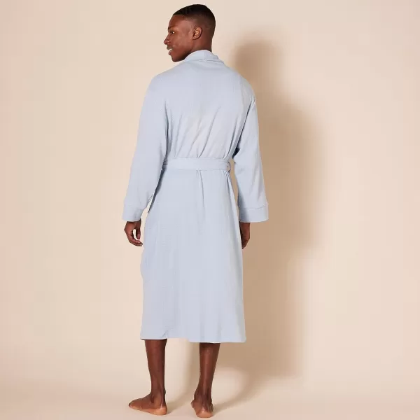 Amazon Essentials Mens Lightweight Waffle Robe Available in Big amp TallDusty Blue