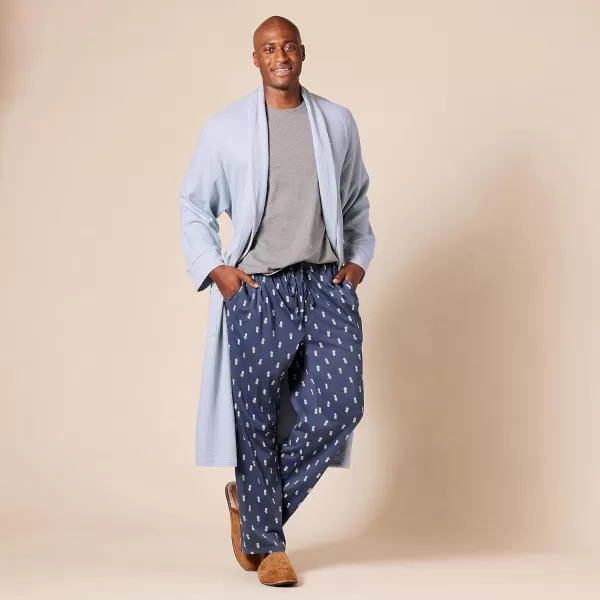 Amazon Essentials Mens Lightweight Waffle Robe Available in Big amp TallDusty Blue