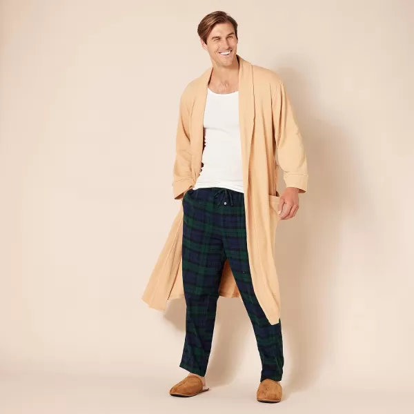 Amazon Essentials Mens Lightweight Waffle Robe Available in Big amp TallLight Camel