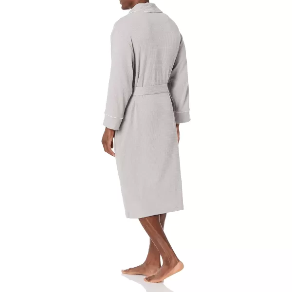 Amazon Essentials Mens Lightweight Waffle Robe Available in Big amp TallLight Grey