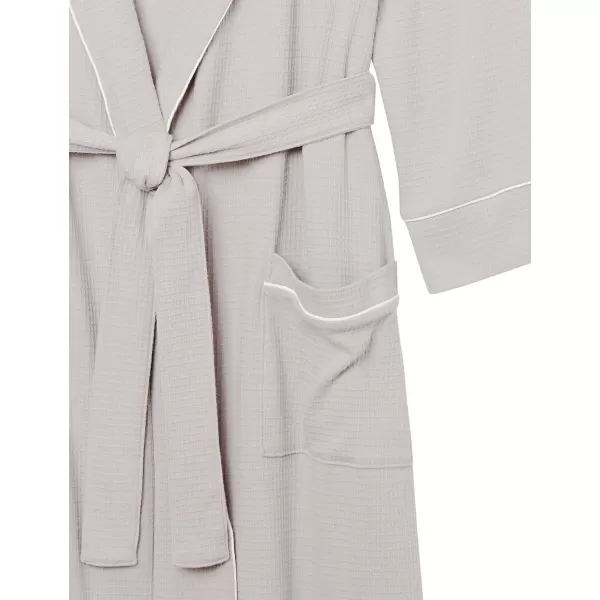 Amazon Essentials Mens Lightweight Waffle Robe Available in Big amp TallLight Grey