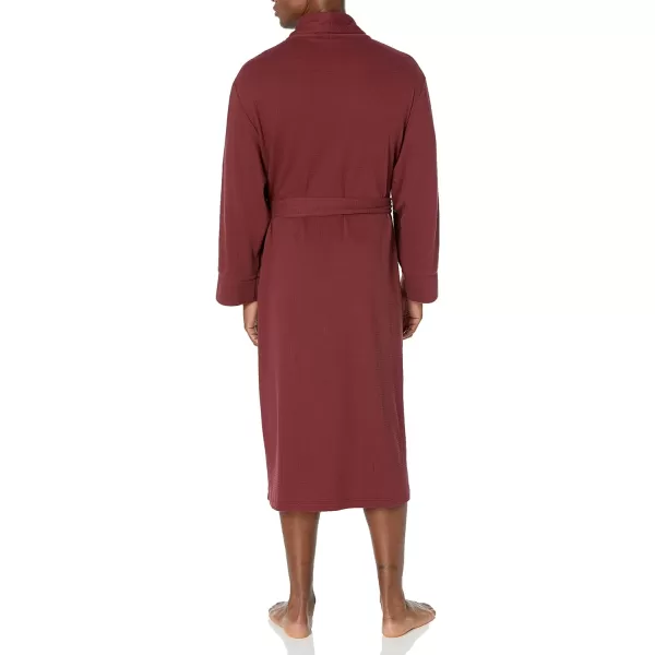 Amazon Essentials Mens Lightweight Waffle Robe Available in Big amp TallRich Burgundy