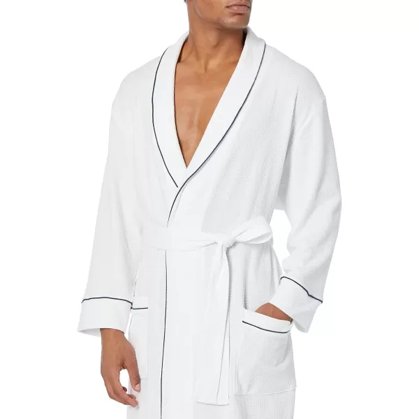 Amazon Essentials Mens Lightweight Waffle Robe Available in Big amp TallWhite