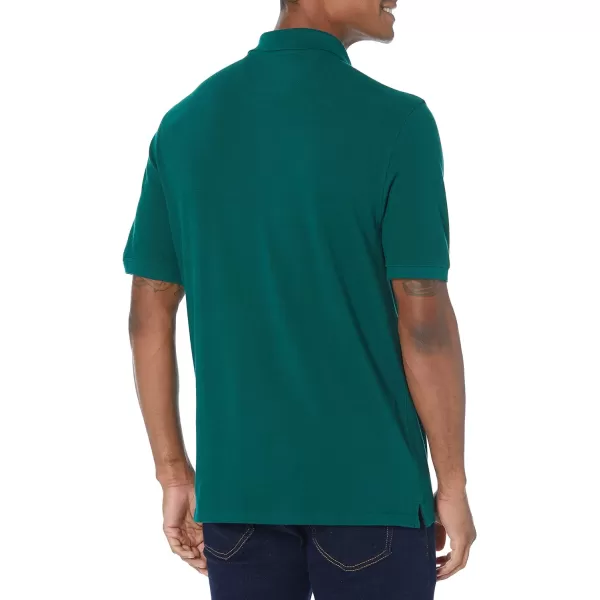 Amazon Essentials Mens RegularFit Cotton Pique Polo Shirt Available in Big amp TallArmy Green