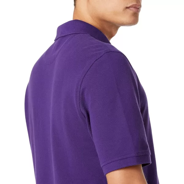 Amazon Essentials Mens RegularFit Cotton Pique Polo Shirt Available in Big amp TallDark Purple