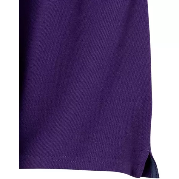 Amazon Essentials Mens RegularFit Cotton Pique Polo Shirt Available in Big amp TallDark Purple