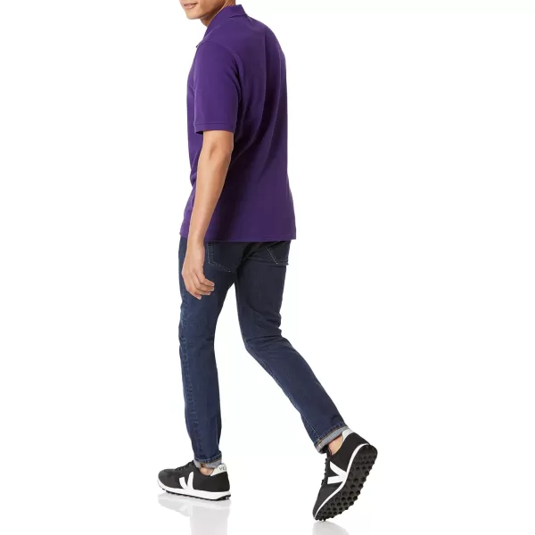 Amazon Essentials Mens RegularFit Cotton Pique Polo Shirt Available in Big amp TallDark Purple