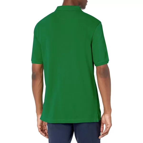 Amazon Essentials Mens RegularFit Cotton Pique Polo Shirt Available in Big amp TallGreen