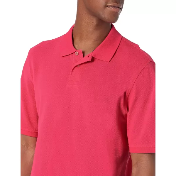 Amazon Essentials Mens RegularFit Cotton Pique Polo Shirt Available in Big amp TallHot Pink