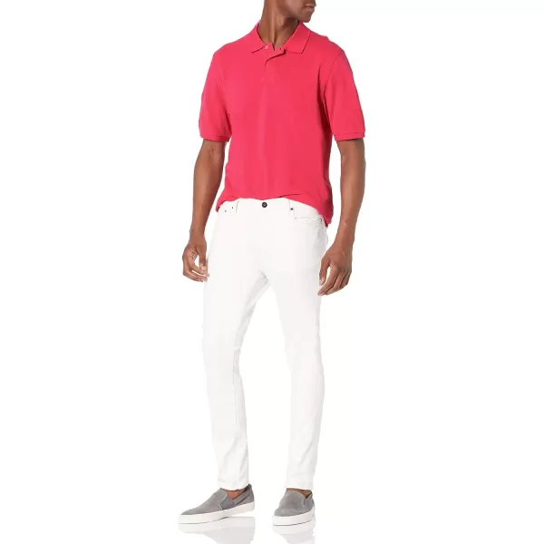 Amazon Essentials Mens RegularFit Cotton Pique Polo Shirt Available in Big amp TallHot Pink