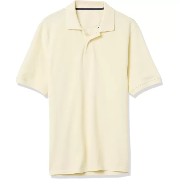 Amazon Essentials Mens RegularFit Cotton Pique Polo Shirt Available in Big amp TallLight Yellow