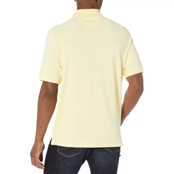 Amazon Essentials Mens RegularFit Cotton Pique Polo Shirt Available in Big amp TallLight Yellow