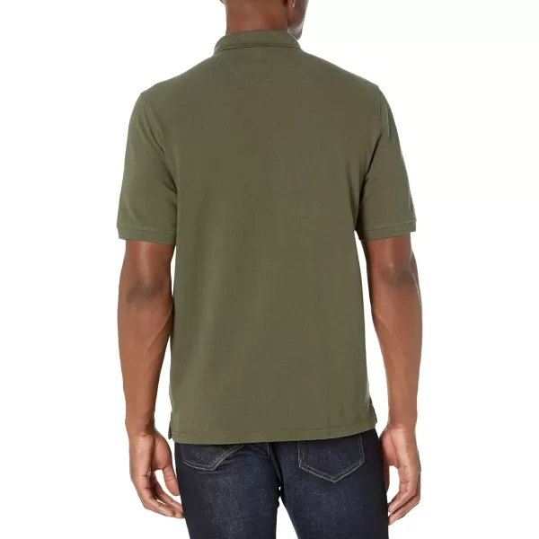 Amazon Essentials Mens RegularFit Cotton Pique Polo Shirt Available in Big amp TallOlive
