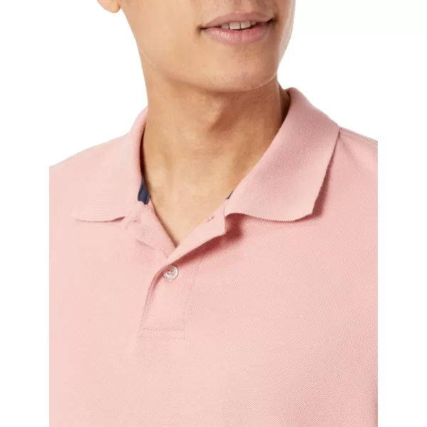 Amazon Essentials Mens RegularFit Cotton Pique Polo Shirt Available in Big amp TallPink