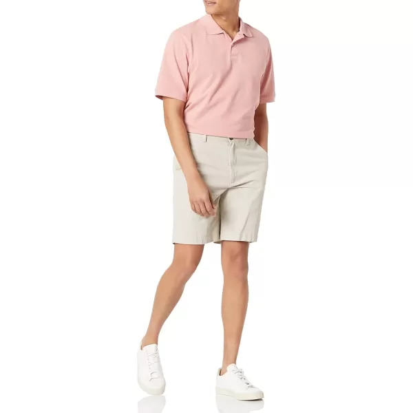 Amazon Essentials Mens RegularFit Cotton Pique Polo Shirt Available in Big amp TallPink