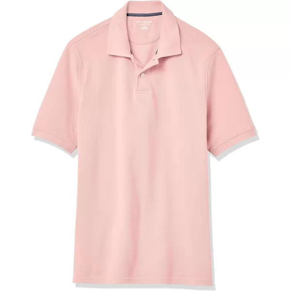 Amazon Essentials Mens RegularFit Cotton Pique Polo Shirt Available in Big amp TallPink