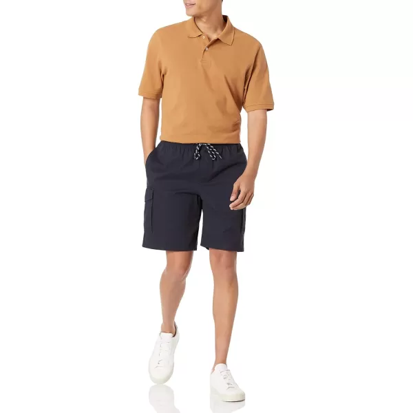 Amazon Essentials Mens RegularFit Cotton Pique Polo Shirt Available in Big amp TallTan